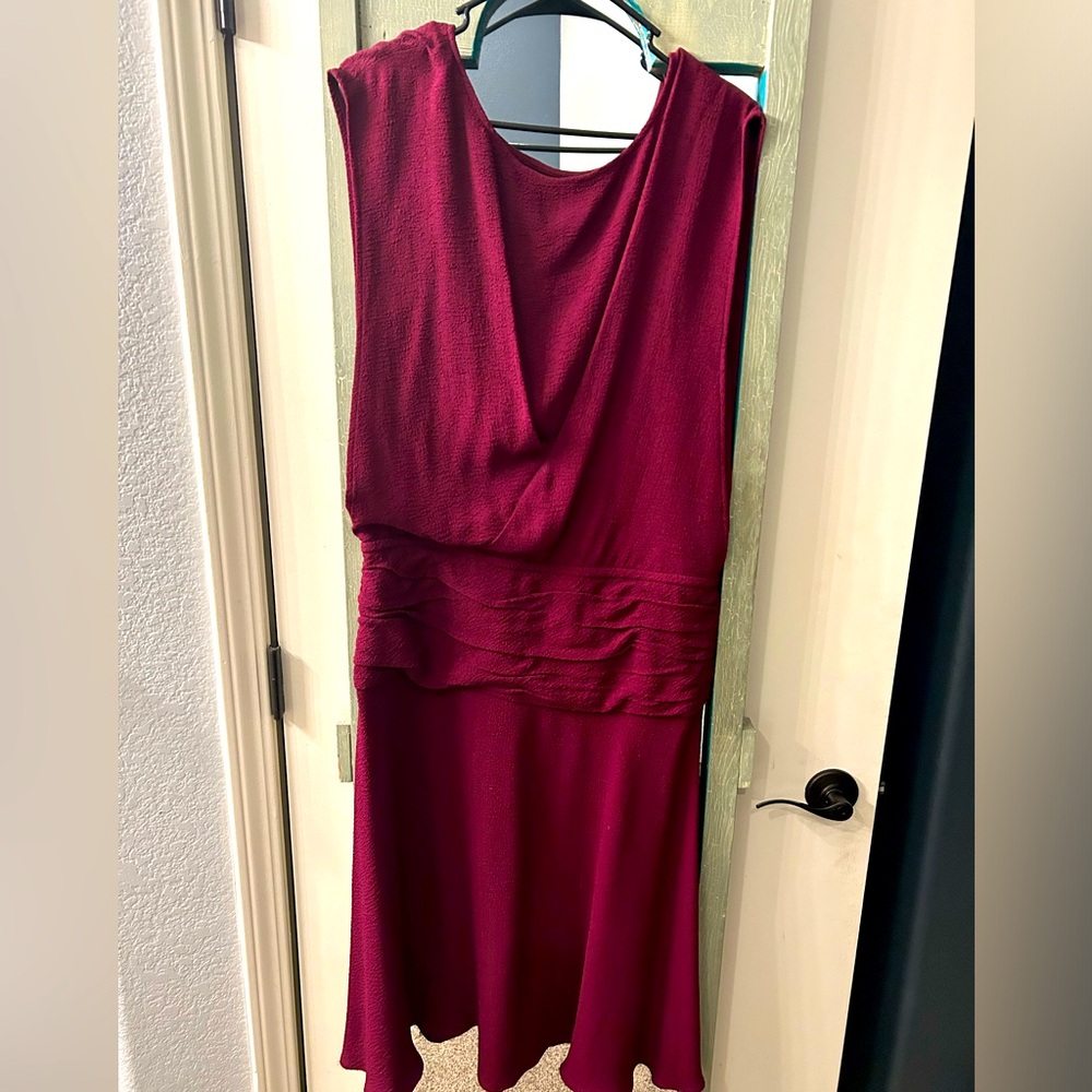 Vintage Cynthia Rowley Burgundy Dress